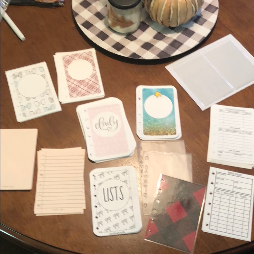 Random lot of pocket planner inserts